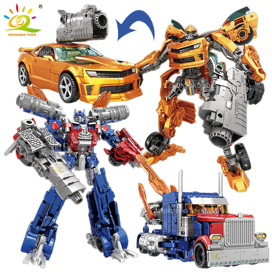 Transforming Robot Action Figure – Dual Mode Car & Robot Toy for Collectors & Kids