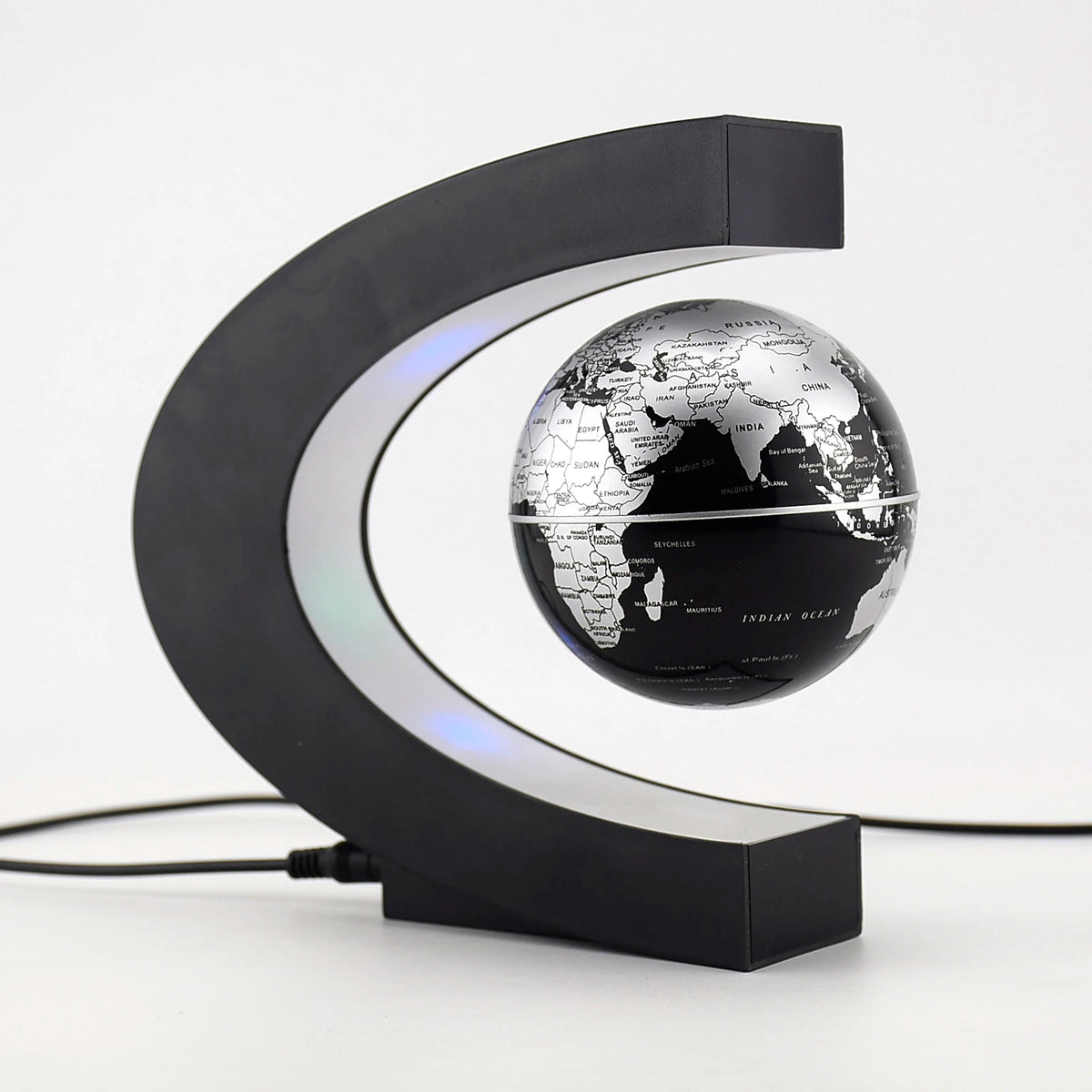 Magnetic Levitating Globe Lamp - Floating World Map with LED Lights