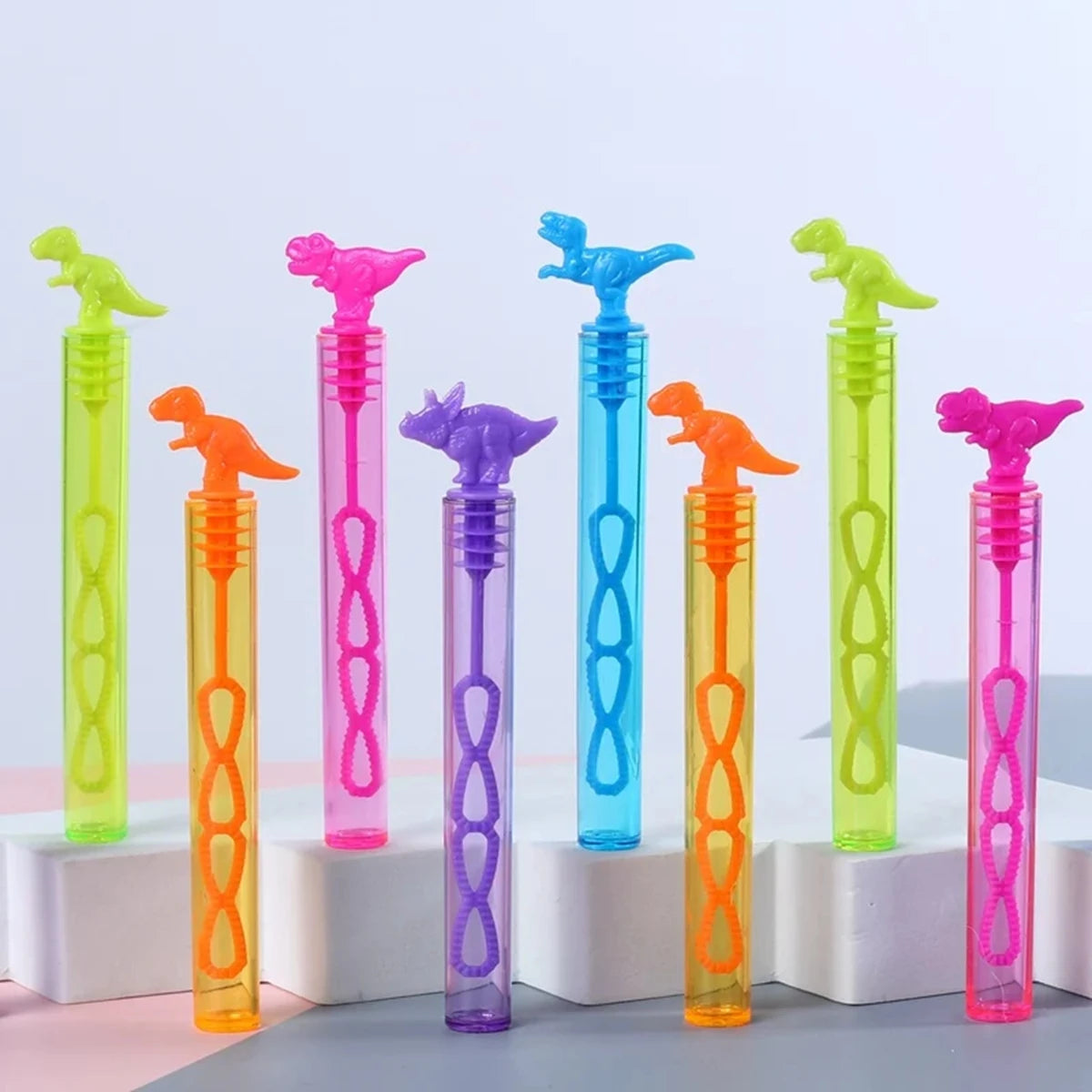Botellas de burbujas con forma de dinosaurio: ¡divertidos regalos de fiesta para niños!