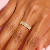 Elegant Hexagon Cubic Zirconia Wedding Band – Trendy & Timeless Ring for Women