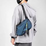 Men’s Waterproof Nylon Chest Bag – Large-Capacity Crossbody for Sports, Travel & Everyday Use