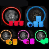 Glow-in-the-Dark Tire Valve Caps – Fluorescent Stem Covers for Cars, Motorcycles & Bicycles