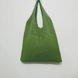 Crochet Shoulder Bag – Stylish Hollow Weaving Tote for Women