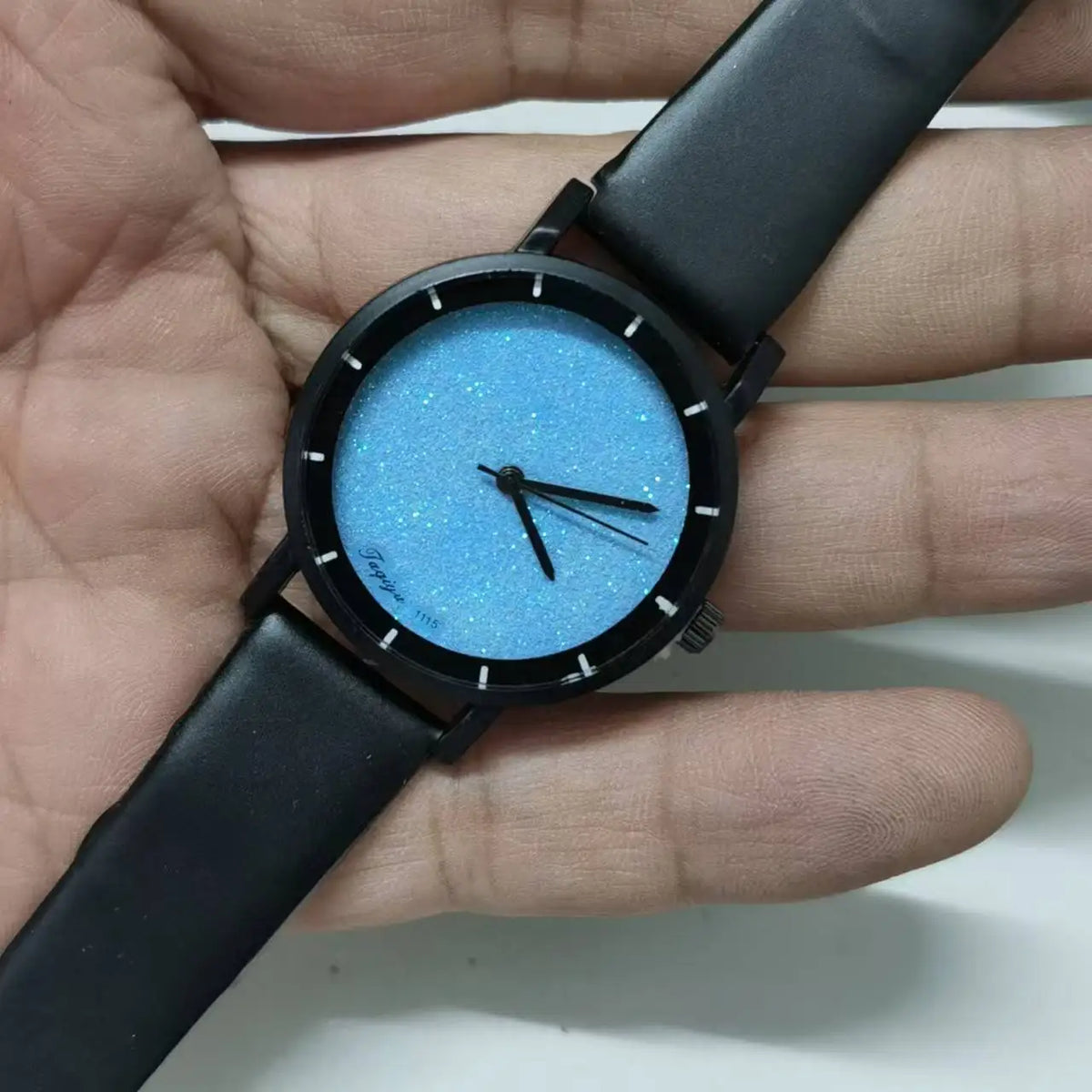 Men’s Luxury Quartz Watch – Waterproof, Glow-in-the-Dark, Stainless Steel & Leather Strap