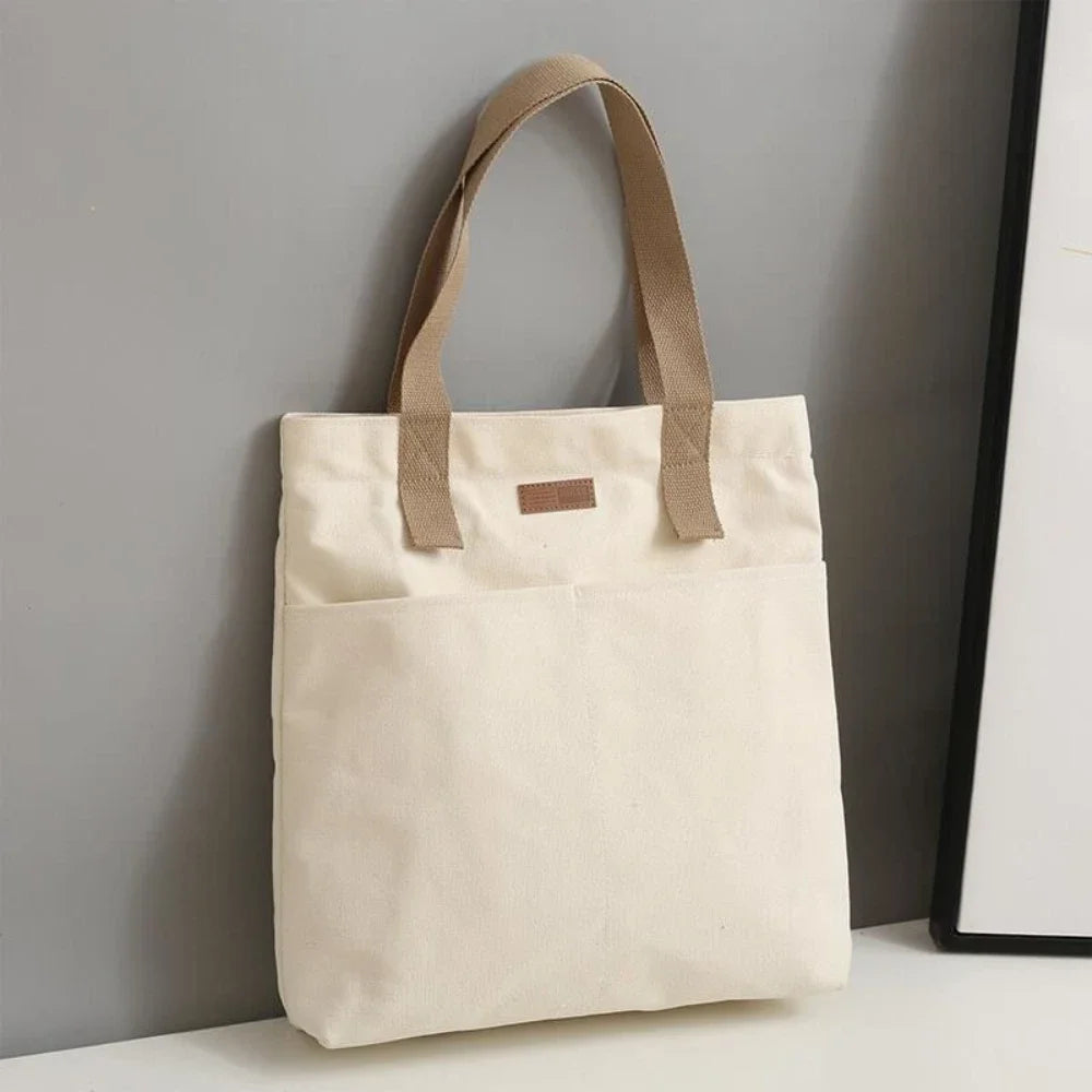 Women’s Large Capacity Canvas Tote Bag – Stylish & Practical for Work, Travel, and Shopping