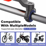 Universal Motorcycle and Bicycle Phone Holder – Shockproof, Anti-Shake, Adjustable Mount for Smartphones (4.7-7.2 inches)
