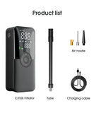 Cordless Digital Tire Inflator with LED Light and 150 PSI Air Compressor