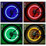 Tapas de válvulas de neumáticos con luces LED que se activan con el movimiento: luces de neón para ruedas de automóviles, motocicletas y bicicletas