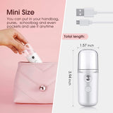 Portable Nano Facial Steamer – USB Rechargeable Mist Sprayer for Skin Hydration & Rejuvenation