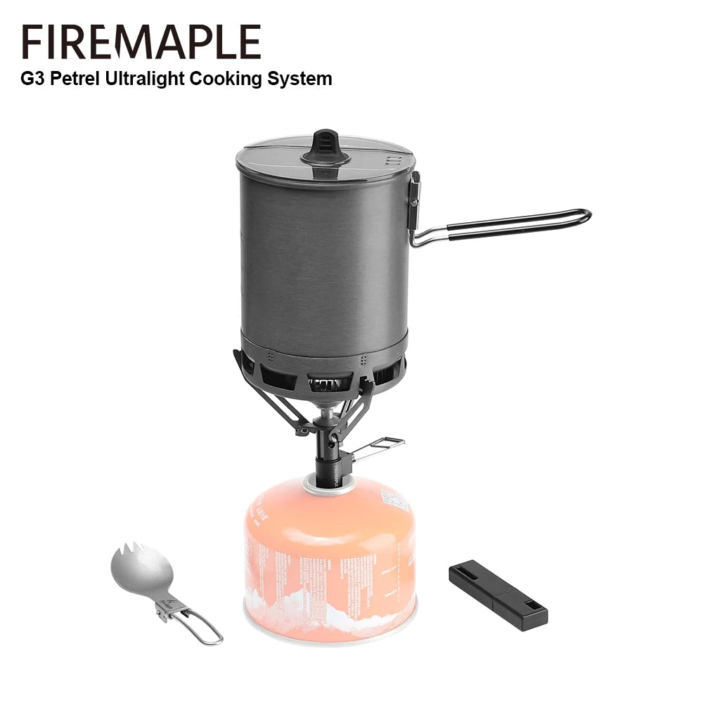 Lightweight Portable Outdoor Gas Stove and Camping Cookware Set