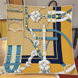 Women’s Printed Polyester Scarf – Fashion Square Wrap for All Seasons