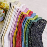 Women's Mid-Tube Cotton Socks – Soft Breathable Knit, 3-Pair Casual Set