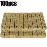 50pc Sponge Block Starter Plugs - Hydroponic Grow Cubes for Seed Starting & Plant Propagation