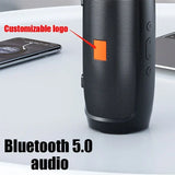 Portable Bluetooth Speaker with Subwoofer – Waterproof Outdoor Speaker with FM Radio & TF Card Support