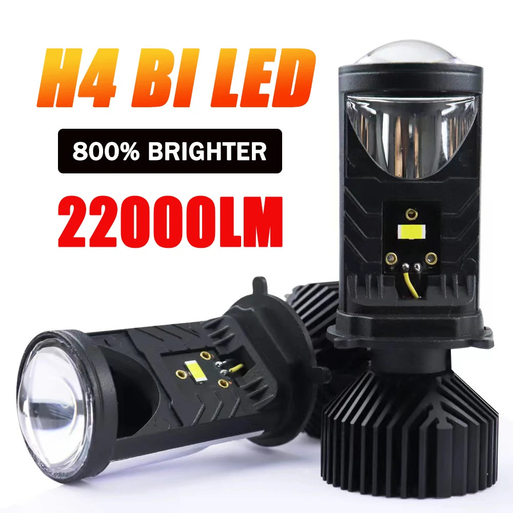 H4 LED Projector Lens Headlight – Ultra-Bright, Energy-Efficient, Easy to Install