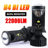 Faro con lente de proyector LED H4: ¡ultrabrillante, de bajo consumo y fácil de instalar!