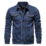 Men’s Hooded Denim Jacket – Casual Cotton Outerwear for All Seasons