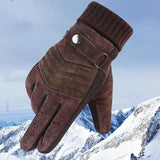 Men’s Winter Windproof Touchscreen Gloves – Cold-Weather Cycling & Motorcycle Riding