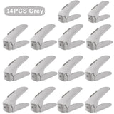 Zapatero minimalista moderno de 7 piezas: organizador de zapatos de plástico de doble capa ajustable para el hogar y la sala de estar