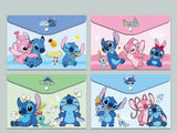 Stitch Transparent Document Bags - A4 Size School Supply Organizers for Kids