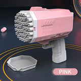 Pistola de burbujas portátil: divertido juguete para exteriores para bodas y fiestas