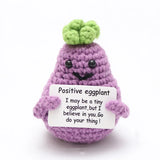 Handmade Knitted Plant-Themed Decorative Doll