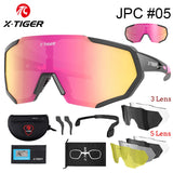 X-TIGER Cycling Sunglasses – Lightweight, UV Protection, Multi-Lens Sports Eyewear for Men & Women
