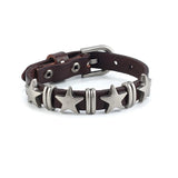 Adjustable PU Leather Star Bracelet – Stylish Unisex Charm Wristband