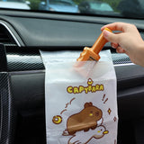 Bolsas de basura desechables para automóvil con forma de carpincho: solución de desechos portátil y a prueba de fugas