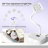 Portable UV LED Nail Lamp – Rechargeable Gel Nail Dryer with Timer & Flexible Neck