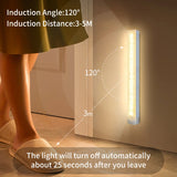 Luz nocturna con sensor de movimiento inteligente, luz LED recargable inalámbrica para armario de cocina, dormitorio, lámpara de noche, decoración de habitación