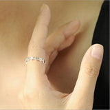925 Sterling Silver Star Ring for Women – Trendy Adjustable Wedding Band