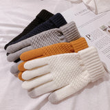 1Pair Women Touch Screen Winter Gloves Autumn Winter Warm Thick Gloves Touch Screen Skiing Gloves Casual Windproof Glove Girls A