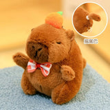 Capybara Plush Toy with Hoodie & Wings - Cute Stuffed Animal Keychain Gift