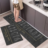 Alfombrilla suave y lavable: alfombra larga antideslizante para cocina, dormitorio, pasillo y baño
