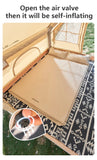 Self-Inflating Camping Sleeping Pad with Built-In Pillow and Sponge Filling