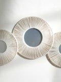 Boho Round Wall Mirror with Hanging Rope – Stylish Home Décor