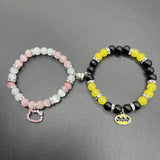 Elastic Beads Love Magnetic Attraction Couple Bracelet - Resin Friendship Bracelets for Men and Women