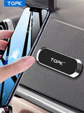 TOPK Soporte magnético de metal para teléfono de coche, soporte universal para teléfono móvil con forma de tira, soporte de GPS con imán fuerte para iPhone 14