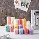 Vela con aroma a plantas naturales: diseño cilíndrico clásico para un ambiente relajante