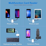 3-in-1 USB-C Card Reader for SD, MicroSD & TF Cards – High-Speed Data Transfer Adapter
