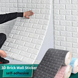 3D Peel and Stick Wall Panels – Waterproof Self-Adhesive Foam Wallpaper for Home Decor