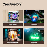 Custom Logo 3D Hologram Fan Projector – Transparent LED Display for Advertising & Events