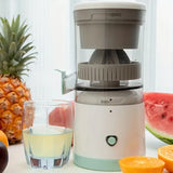 Exprimidor eléctrico portátil: exprimidor de cítricos recargable por USB, minilicuadora de viaje para jugo de frutas frescas
