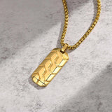 Stainless Steel Military Dog Tag Necklace for Men – Black & Silver with Box Chain
