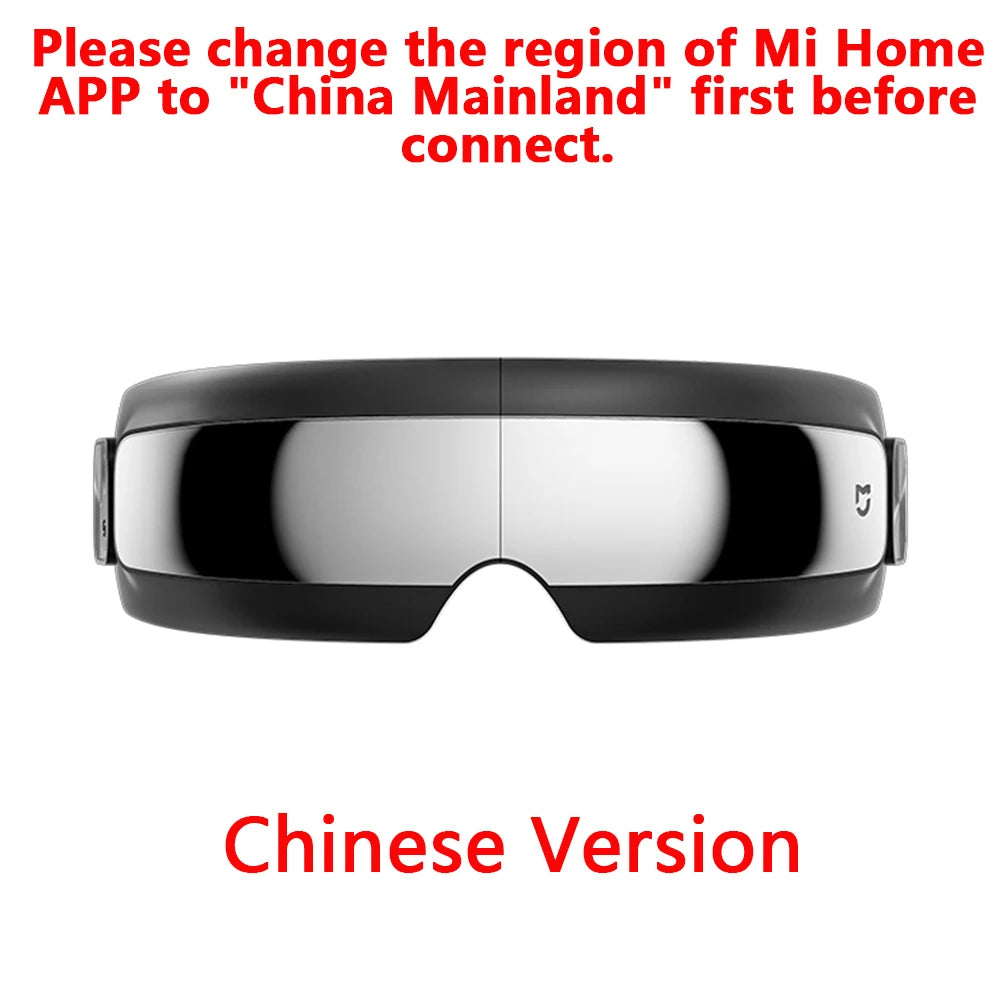 Smart Eye Massager with Heat Therapy - 7-Zone Air Pressure Massage & App Control