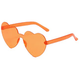 Heart-Shaped Sunglasses – UV400 Protection in Trendy Jelly Colors