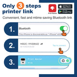 Portable Bluetooth Thermal Label Printer – Mini Barcode & Sticker Maker for Business and Home Use
