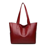 Vintage PU Leather Shoulder Bag – Large Capacity Crossbody Tote for Women