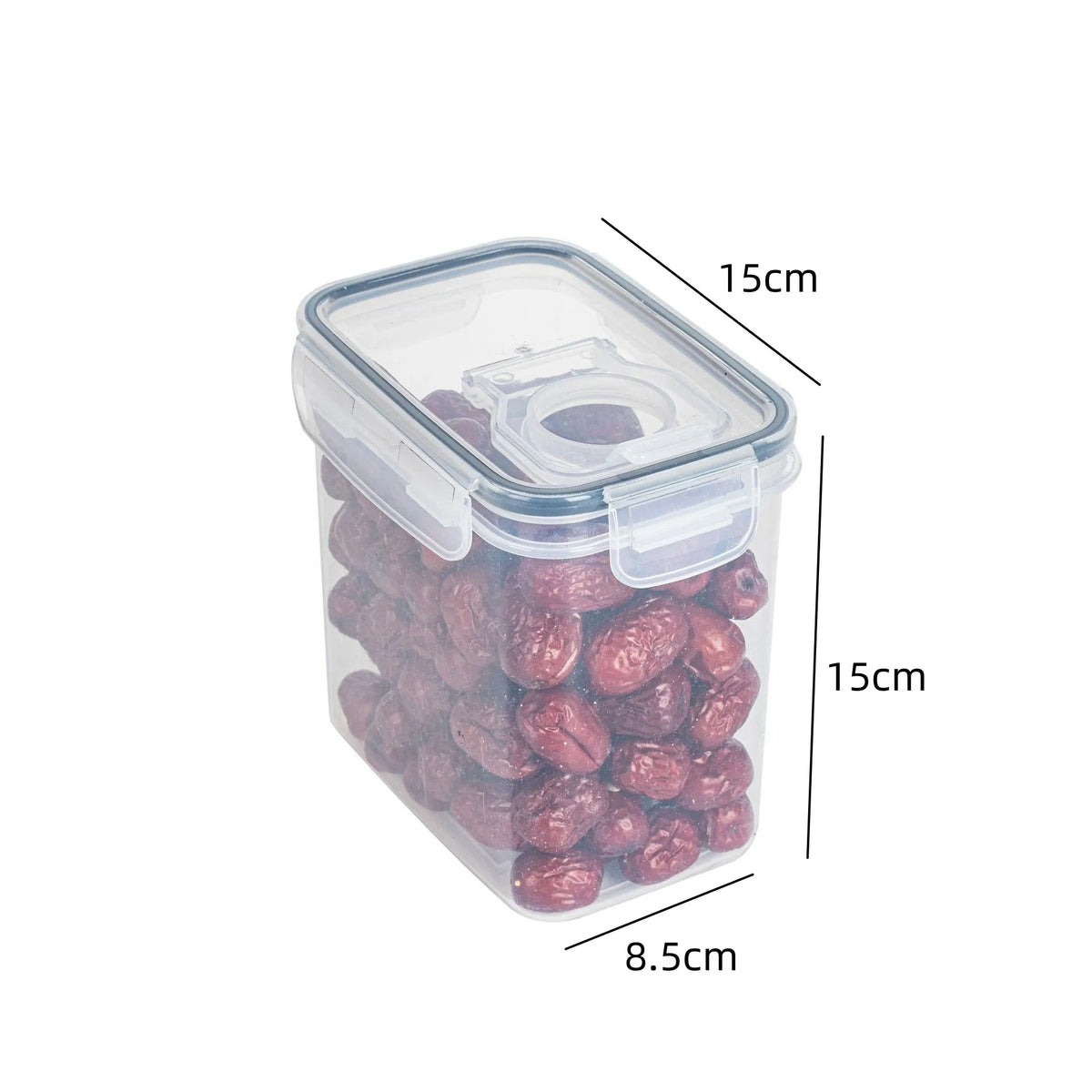 Contenedores herméticos para almacenar alimentos con tapa Organizador de despensa Dispensador de cereales Contenedores para cereales Caja de almacenamiento de alimentos Organizador de cocina